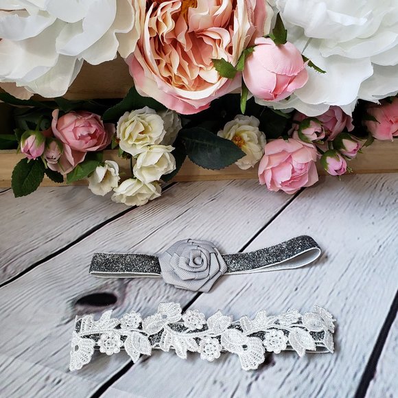 5/$25 Sale - Baby Headbands Set of 2 - Picture 4 of 5